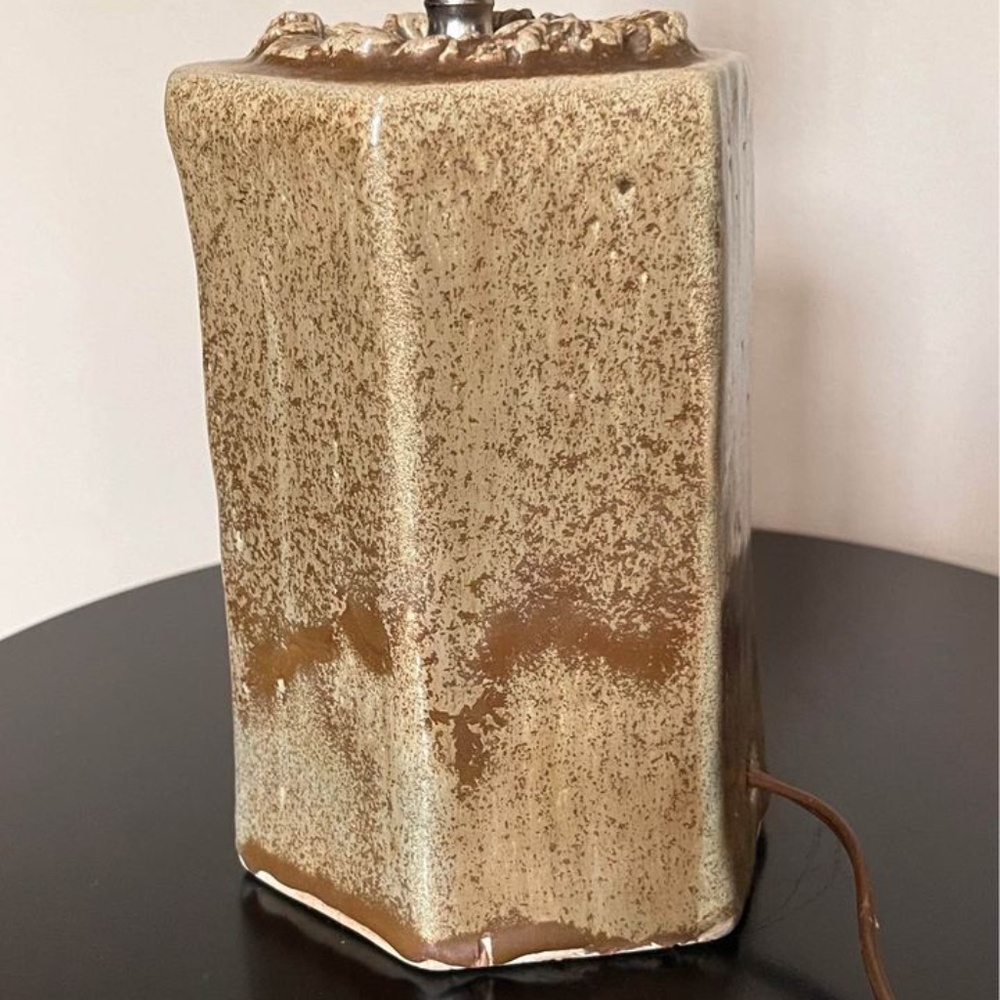 Mid Century Vintage Drip Glaze Lamp Base - Picture 4 of 10